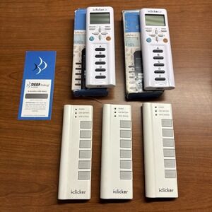LOT iClicker 2 (2) and Generation 1 (3) Remote Classroom Response Lot of 5 Total